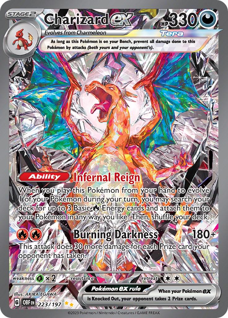 Charizard ex #223 Pokemon Obsidian Flames