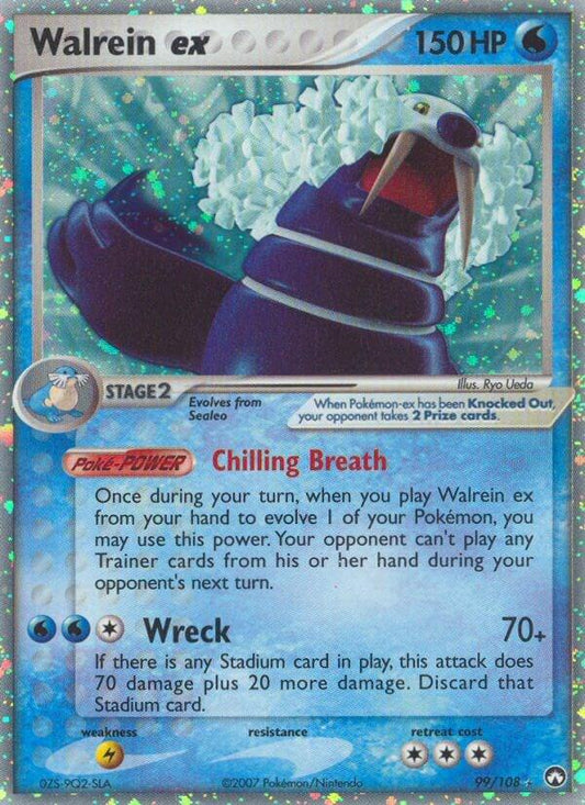 Walrein EX #99 Pokemon Power Keepers