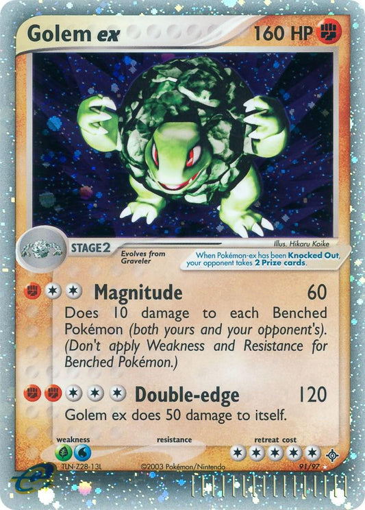 Golem EX #91 Pokemon Dragon