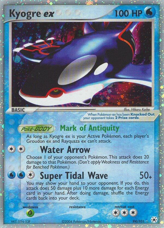 Kyogre EX #94 Pokemon Hidden Legends