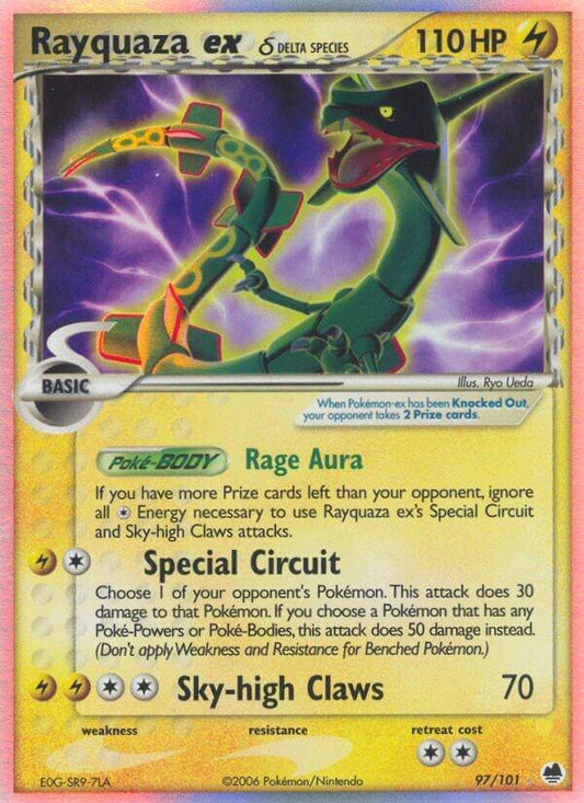 Rayquaza EX #97 Pokemon Dragon Frontiers