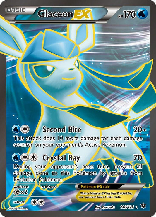 Glaceon EX #116 Pokemon Fates Collide