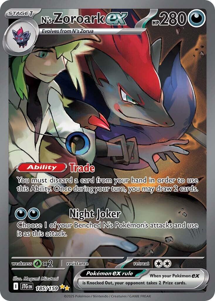 N's Zoroark Ex #185 Pokemon Journey Together