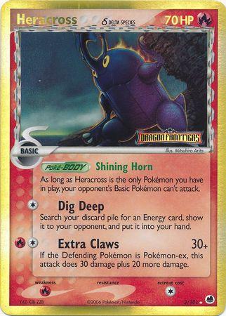 Heracross [Reverse Holo] #3 Pokemon Dragon Frontiers