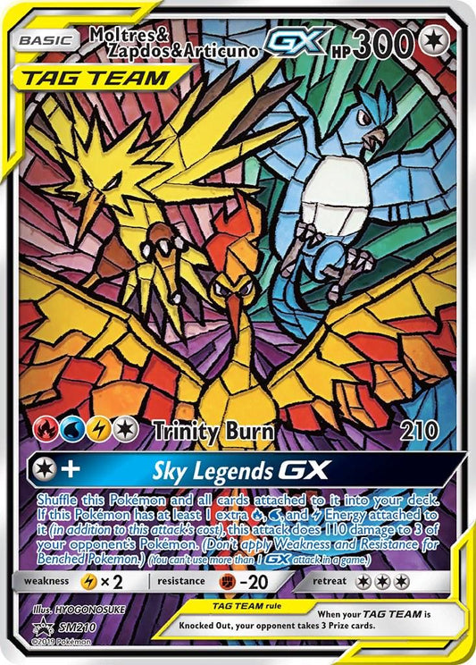 Moltres & Zapdos & Articuno GX #SM210 Pokemon Promo
