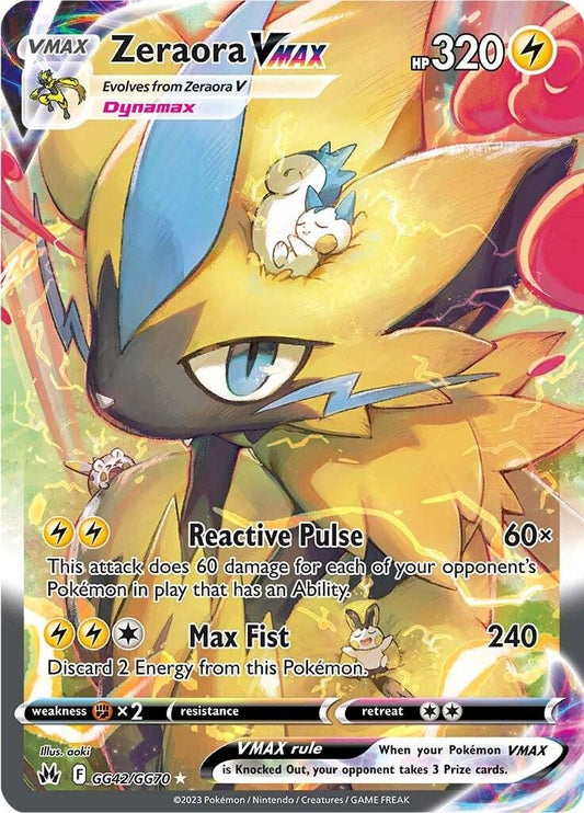 Zeraora VMAX #GG42 Pokemon Crown Zenith