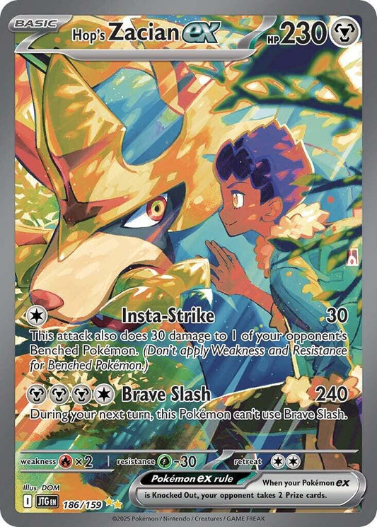 Hop's Zacian ex #186 Pokemon Journey Together