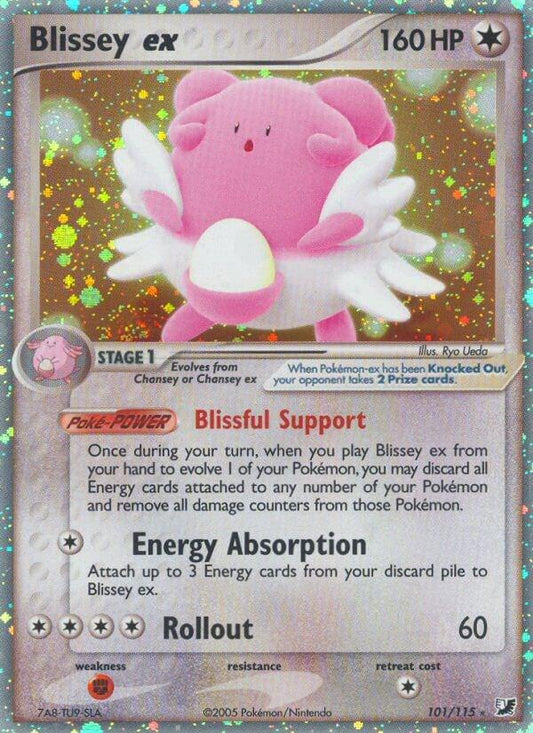 Blissey EX #101 Pokemon Unseen Forces
