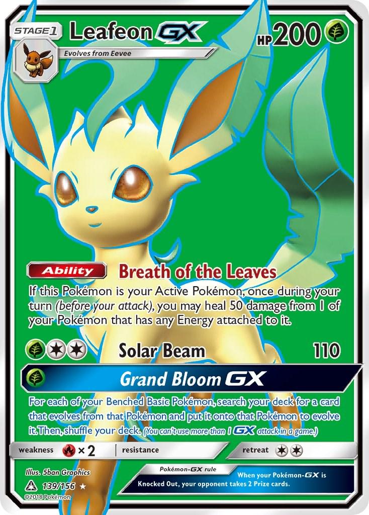 Leafeon GX #139 Pokemon Ultra Prism