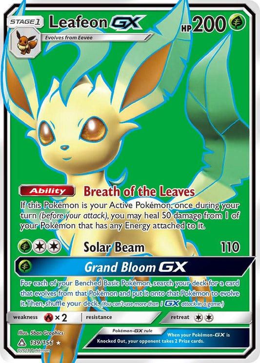Leafeon GX #139 Pokemon Ultra Prism