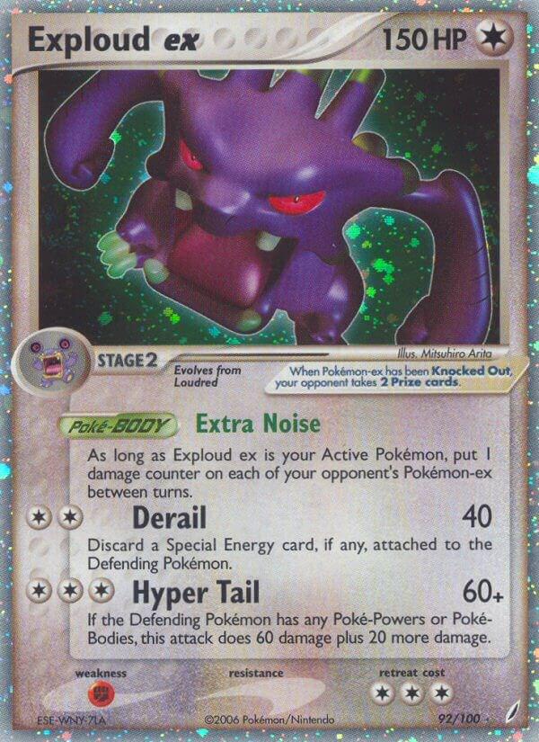 Exploud EX #92 Pokemon Crystal Guardians