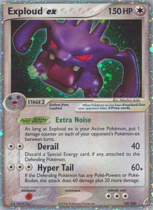 Exploud EX #92 Pokemon Crystal Guardians