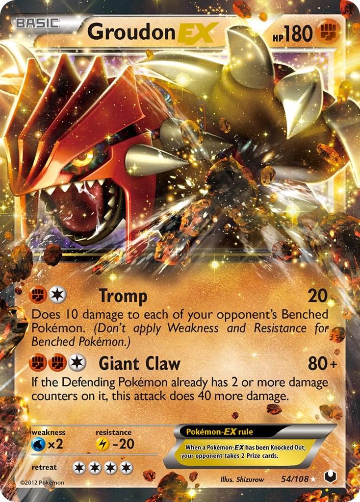 Groudon EX #54 Pokemon Dark Explorers