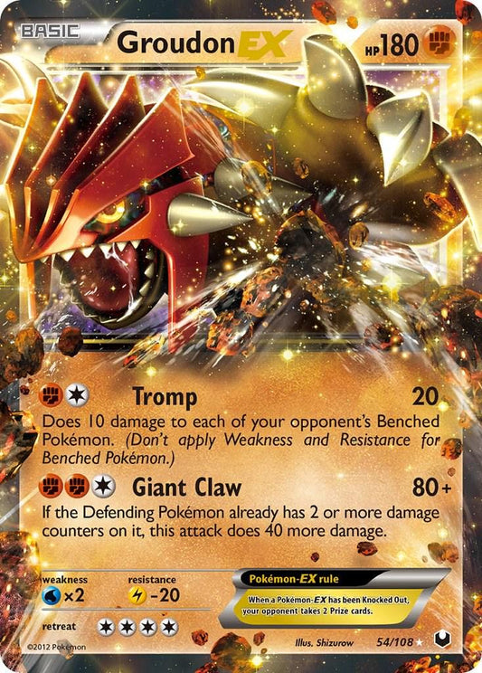 Groudon EX #54 Pokemon Dark Explorers