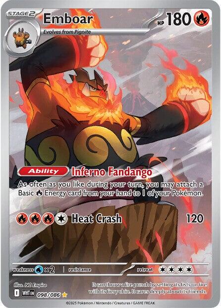 Emboar #98 Pokemon White Flare