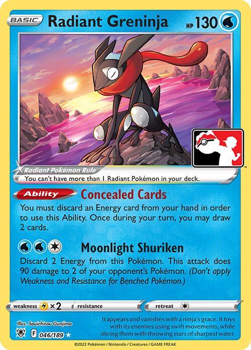 Radiant Greninja [Prize Pack] #46 Pokemon Astral Radiance
