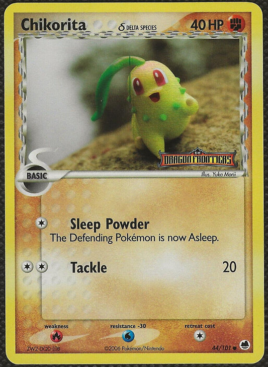 Chikorita [Reverse Holo] #44 Pokemon Dragon Frontiers