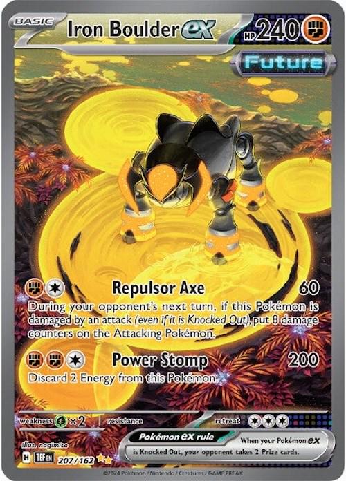 Iron Boulder ex #207 Pokemon Temporal Forces