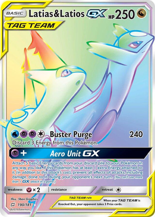 Latias & Latios GX #190 Pokemon Team Up