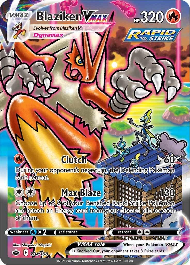 Blaziken VMAX #201 Pokemon Chilling Reign