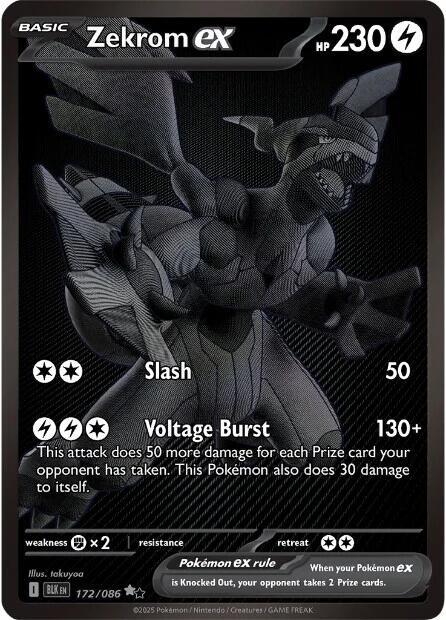 Zekrom ex #172 Pokemon Black Bolt