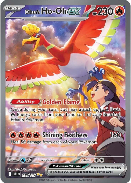 Ethan's Ho-Oh ex #230 Pokemon Destined Rivals