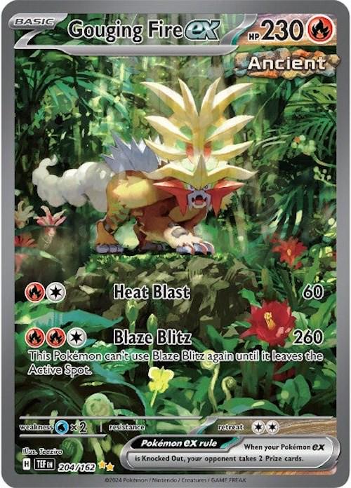 Gouging Fire ex #204 Pokemon Temporal Forces