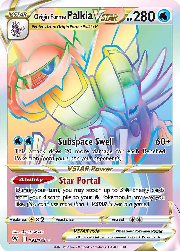Origin Forme Palkia VSTAR #192 Pokemon Astral Radiance