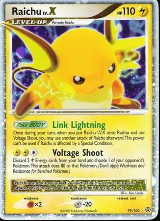 Raichu LV. X #99 Pokemon Stormfront