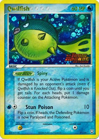 Qwilfish [Reverse Holo] #27 Pokemon Team Rocket Returns