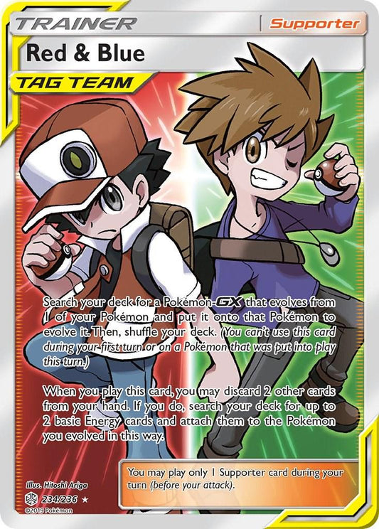 Red & Blue #234 Pokemon Cosmic Eclipse