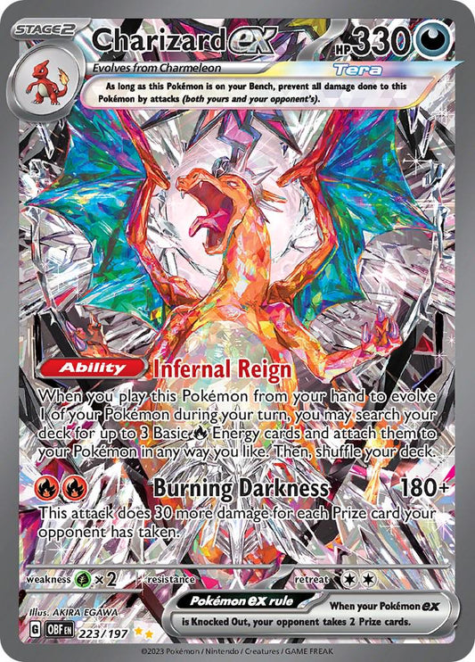 Charizard ex #223 Pokemon Obsidian Flames