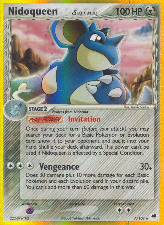 Nidoqueen #7 Pokemon Dragon Frontiers