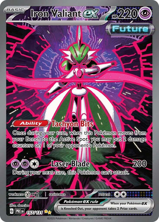 Iron Valiant ex #157 Pokemon Prismatic Evolutions