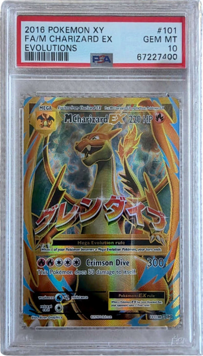 PSA 10 M Charizard EX #101 Pokemon Evolutions