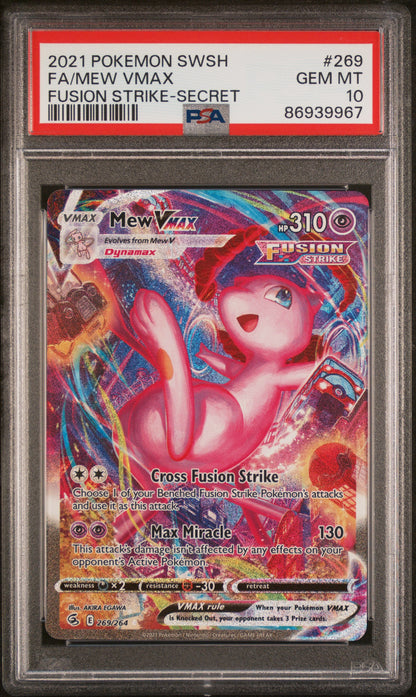 PSA 10 Mew VMAX #269 Pokemon Fusion Strike